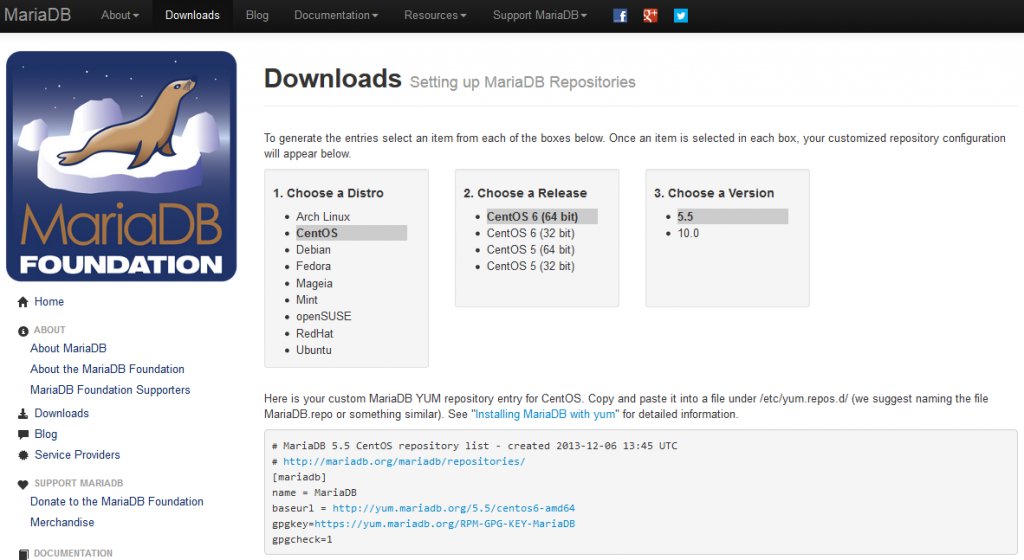 mariadb-repo-centos64bit